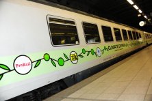 The Climate Express in Brussels Midi Station
