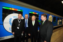 Jean-Pierre Loubinoux, UIC Director General; Guillaume Pepy, SNCF CEO; (...)